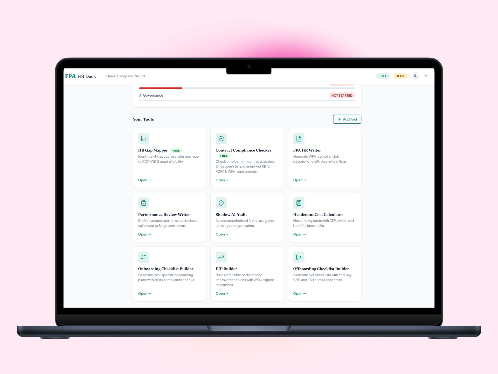 FPA HR Desk Dashboard